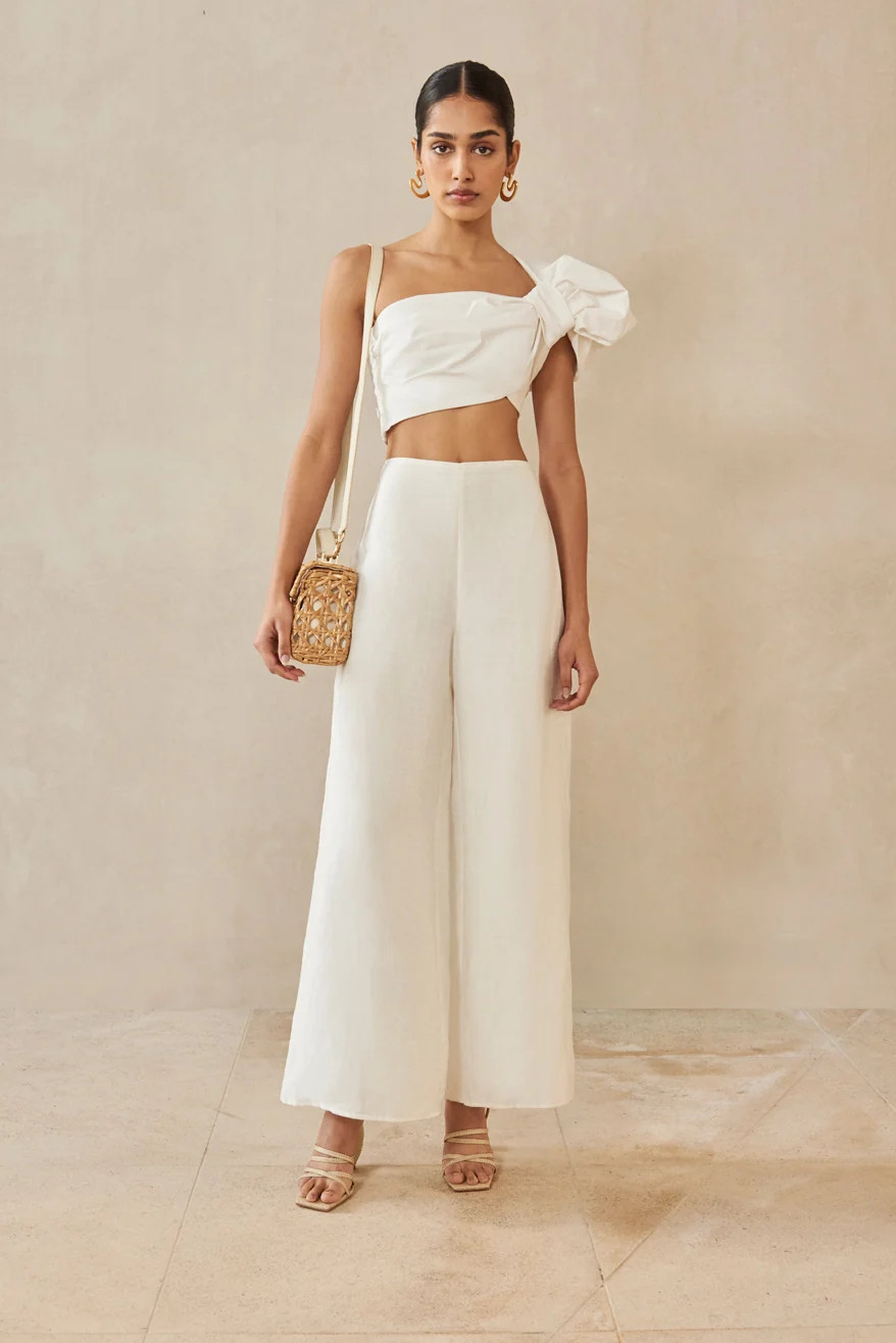 KORA PANT - OFF WHITE LINEN | Cult Gaia - US