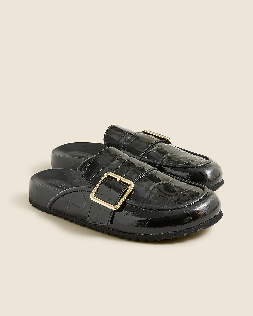 Marlow clogs in croc-embossed Italian leather | J. Crew US