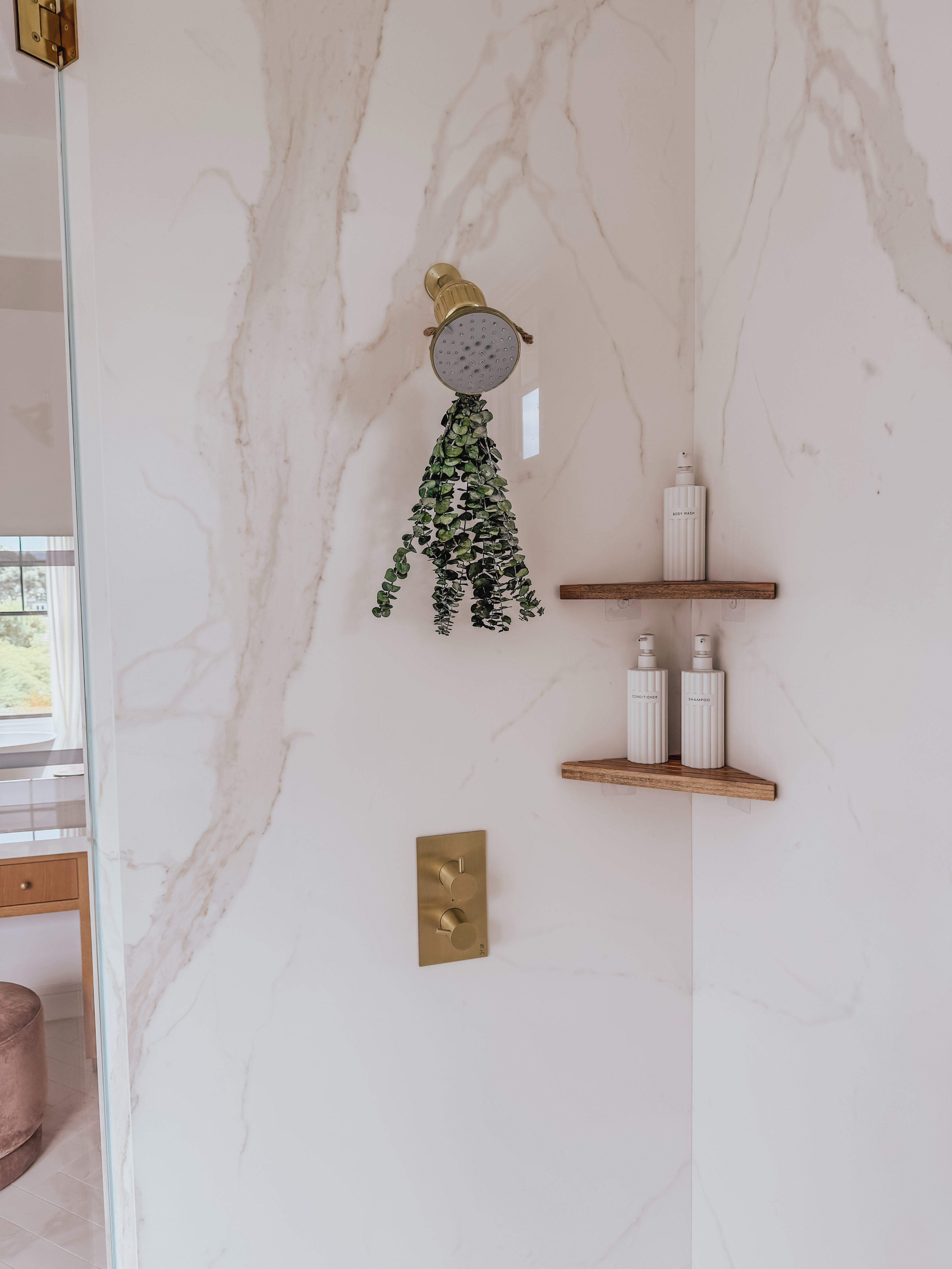 These adhesive bathroom shelves that are one of my favorite luxury bathroom finds on Amazon. They’re easy to install without drilling, give you extra storage, and instantly make your shower look more organized and high-end.
 

 #LTKHome