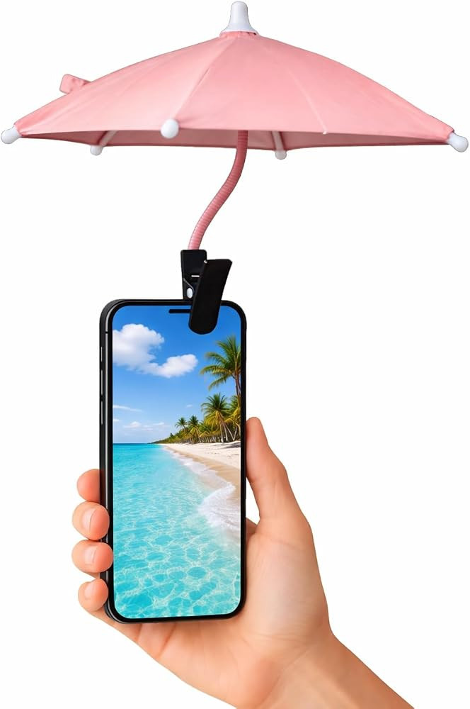 Phone umbrella - Outdoor Phone Sun Shade Shield with Flexible Angle Design & Rotatable Phone Ring... | Amazon (US)