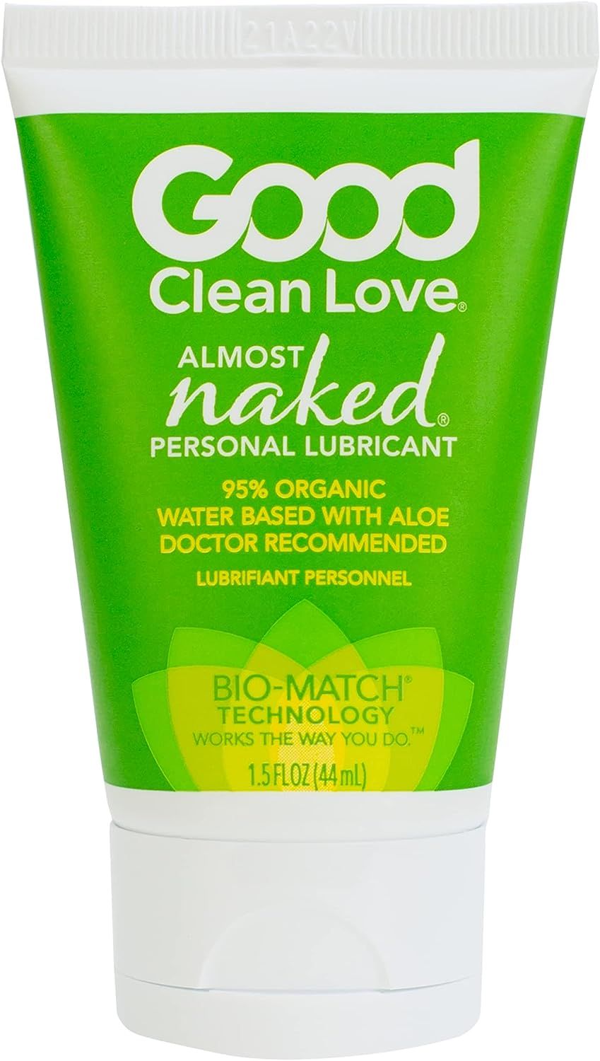 Good Clean Love Almost Naked Personal Lubricant, Organic Water-Based Lube with Aloe Vera, Safe fo... | Amazon (US)