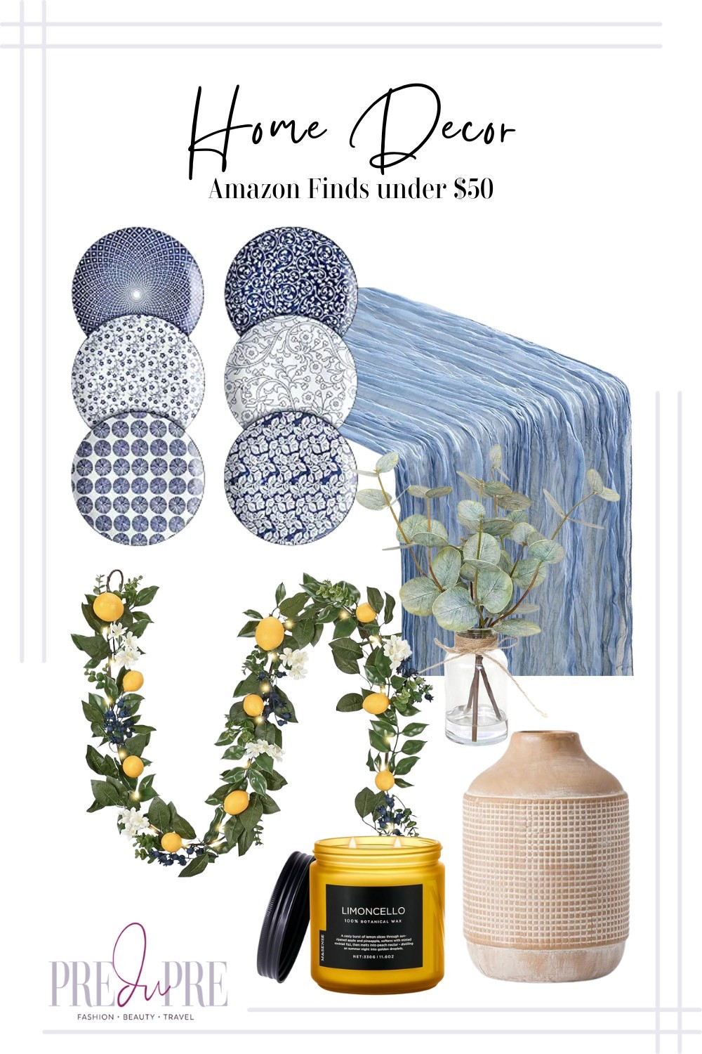 Decor that delights 💙🍋 These home finds from Amazon—under $50—add the perfect pop of color and texture to your space. Shop florals, ceramics, tableware, and more!
#AmazonHomeDecor #LemonDecor #BudgetDecor #LTKHomeStyle #BlueAndWhiteDecor #PredupreHome

#LTKFindsUnder50 #LTKHome #LTKStyleTip