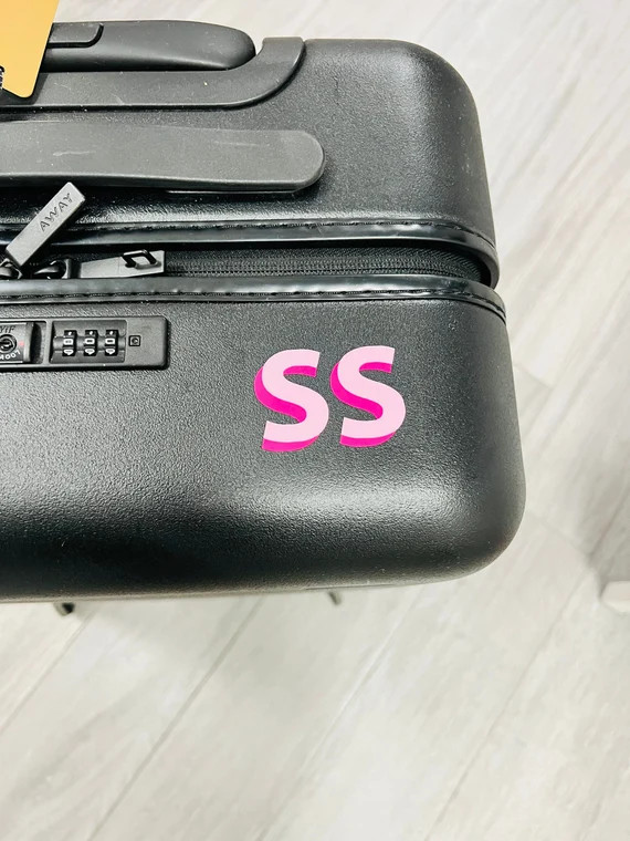 Double Layer Vinyl Lettering Custom Luggage Sticker  Shadow - Etsy | Etsy (US)