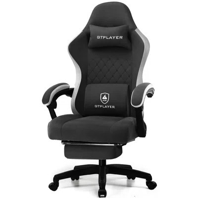 GTPLAYER Gaming Chair, Computer Office Chair with Pocket Spring Cushion, Linkage Armrests and Footrest, High Back Ergonomic Computer Chair with Lumbar | Wayfair North America