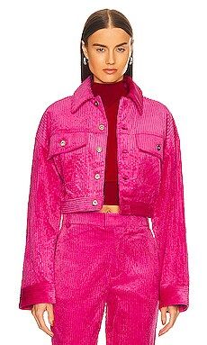L'Academie Rue Jacket in Fuchsia Pink from Revolve.com | Revolve Clothing (Global)