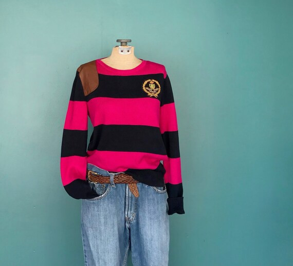 90s Ralph Lauren Sweater Striped Sweater, TaraLynEvansStudio | Etsy (US)