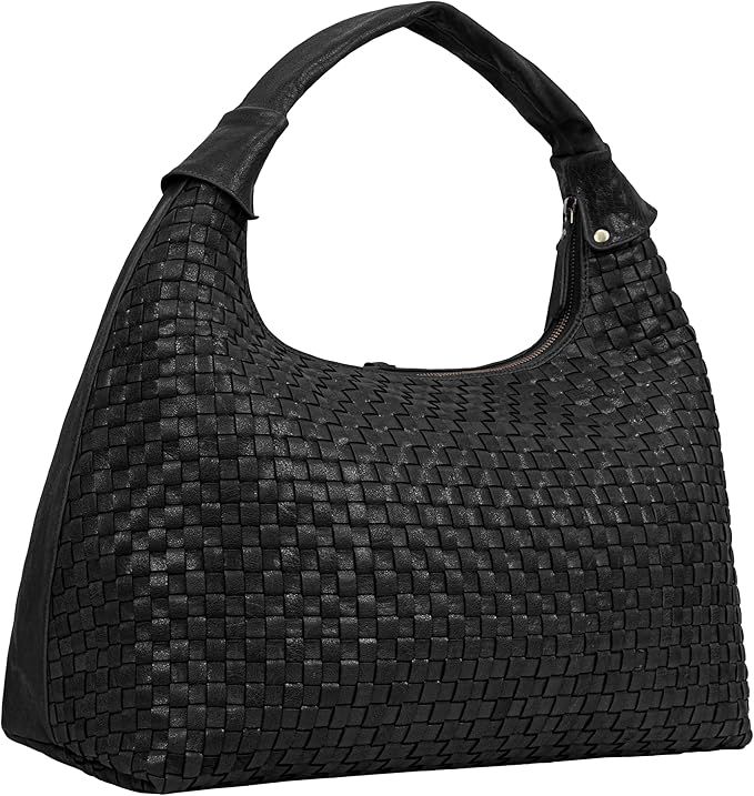 Gift For Mothers Day Addison Braided Leather Tote Bag for Women | Amazon (US)