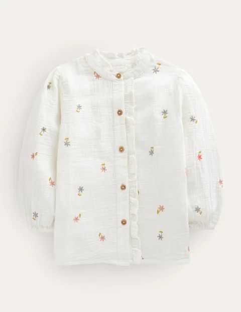 Double Cloth Embroidered Top | Boden (US)