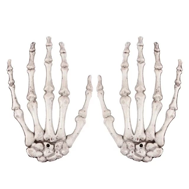 1 Pair Skeleton Hand Bone Hand Model Fake Hands Bone Scary Halloween Supplies | Walmart (US)