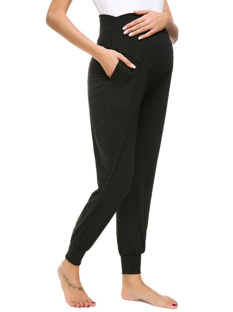 Liu & Qu Maternity Women's Casual Pants Stretchy Comfortable Lounge Pants | Amazon (US)