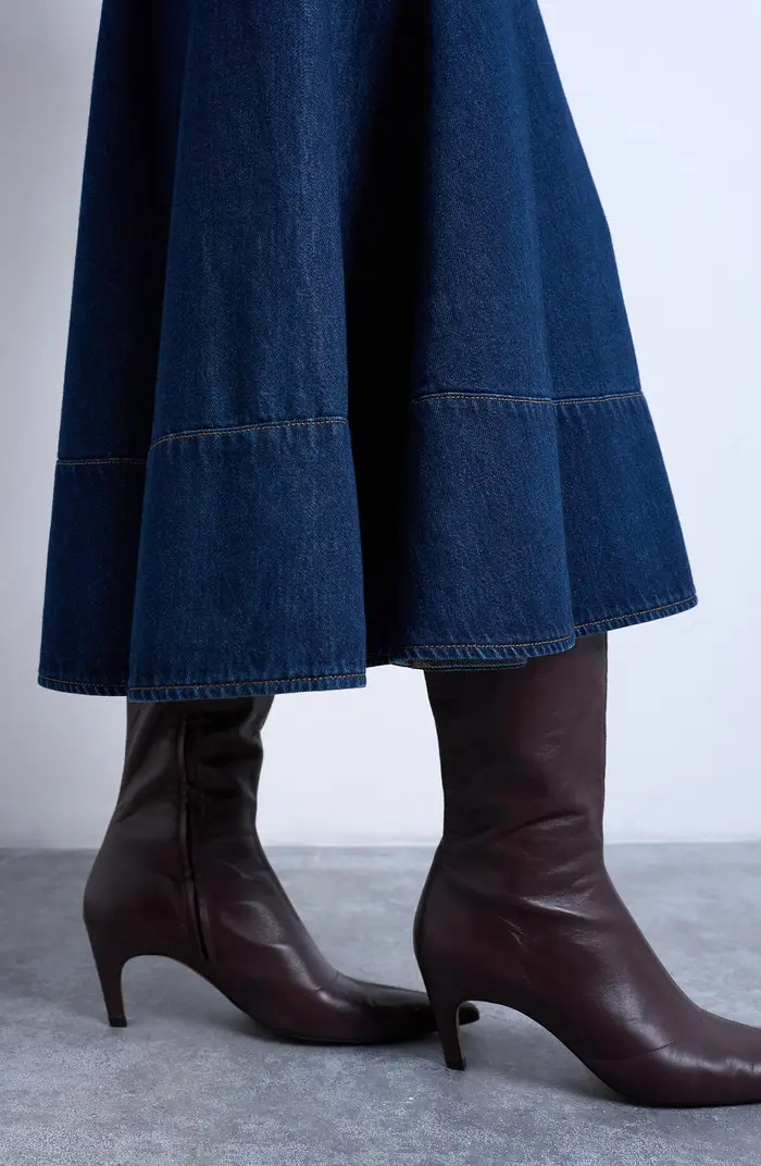 Topshop Dropped Waist Denim Skirt | Nordstrom | Nordstrom