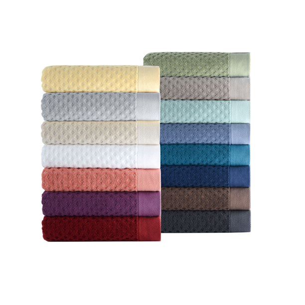 Better Homes & Gardens Thick and Plush Textured Bath Towel, Arctic White | Walmart (US)