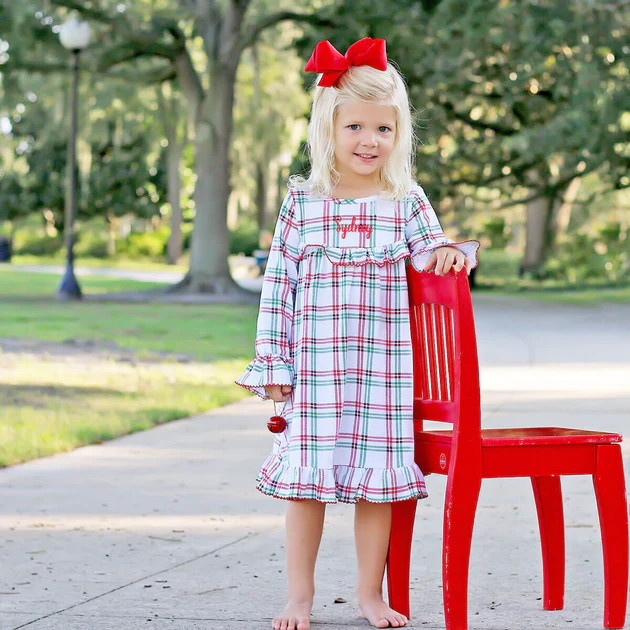 Winter Wonderland Plaid Play Dress | Classic Whimsy