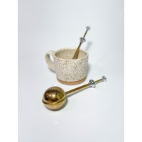 Stainless Steel Tea Push Strainer | Etsy (US)