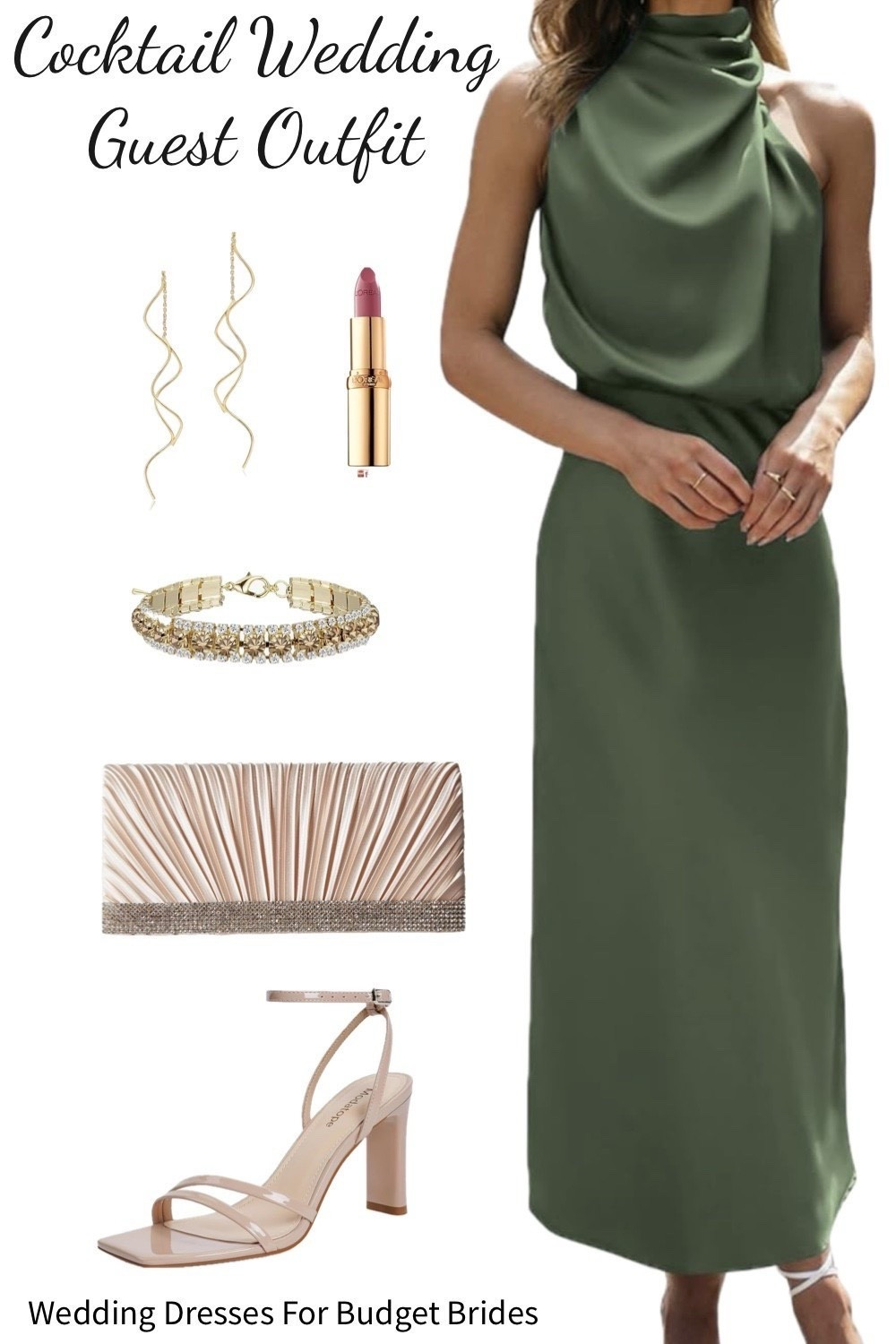 Chic and affordable cocktail wedding guest outfit idea.

Wedding guest dress and accessories all on Amazon.

#LTKSeasonal #LTKHoliday #LTKWedding