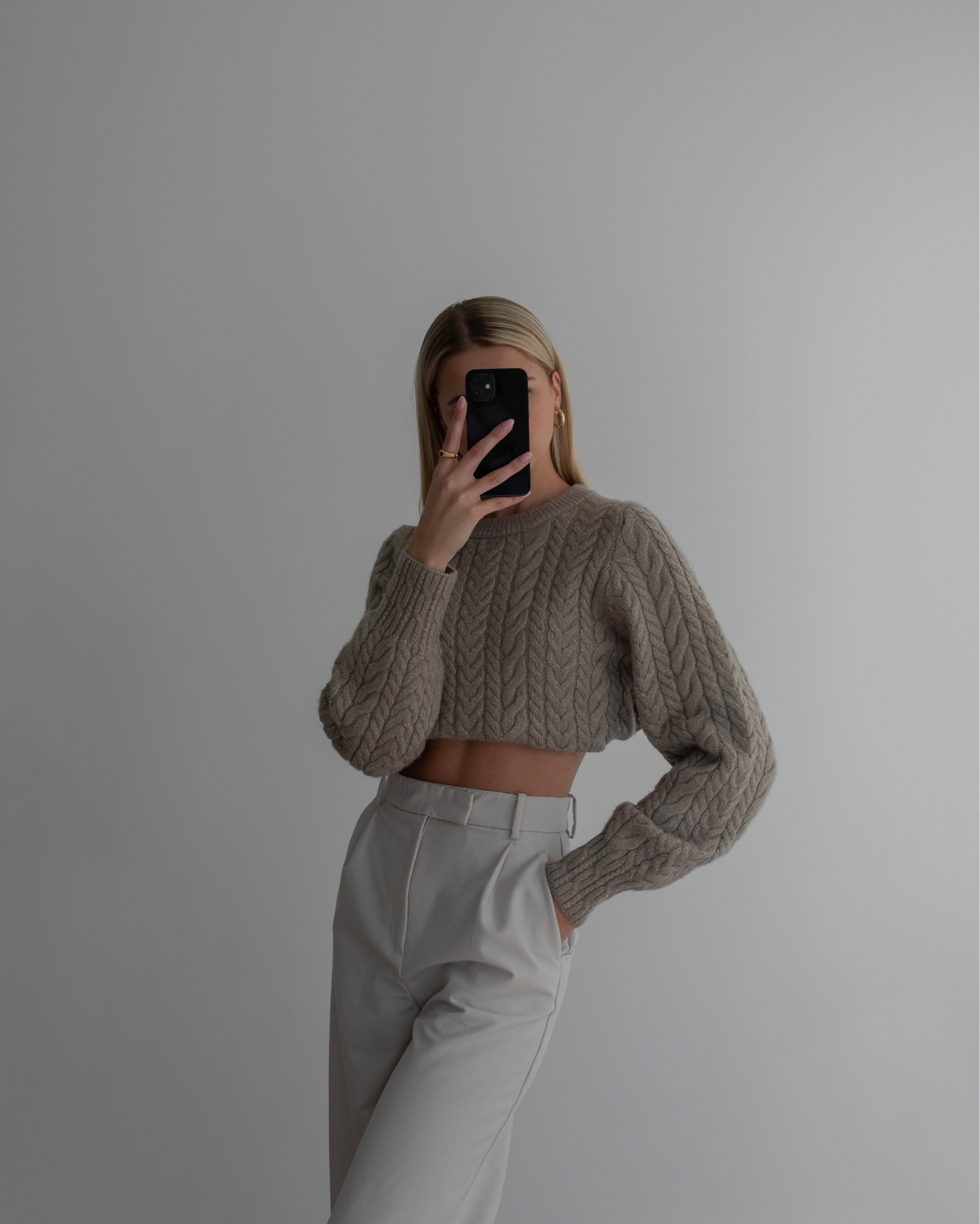 Cable knits + trousers.

#LTKSeasonal