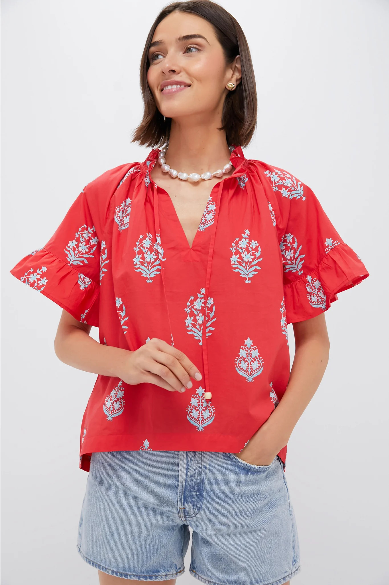 scarlet bouquet blockprint | Tuckernuck (US)