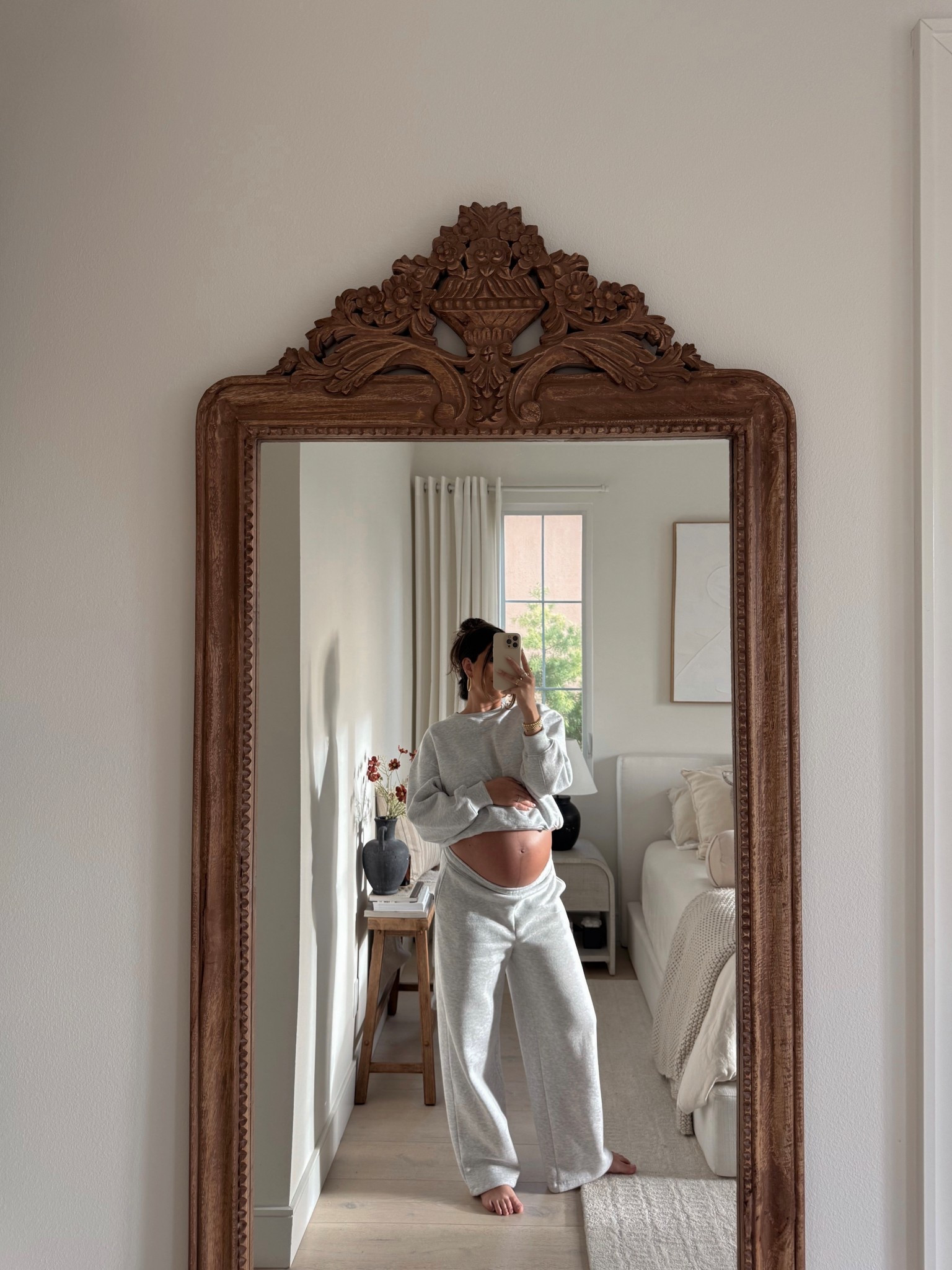 the comfiest sweats! i'm wearing a medium for the bump 

#LTKootd #LTKNYFW #LTKBump