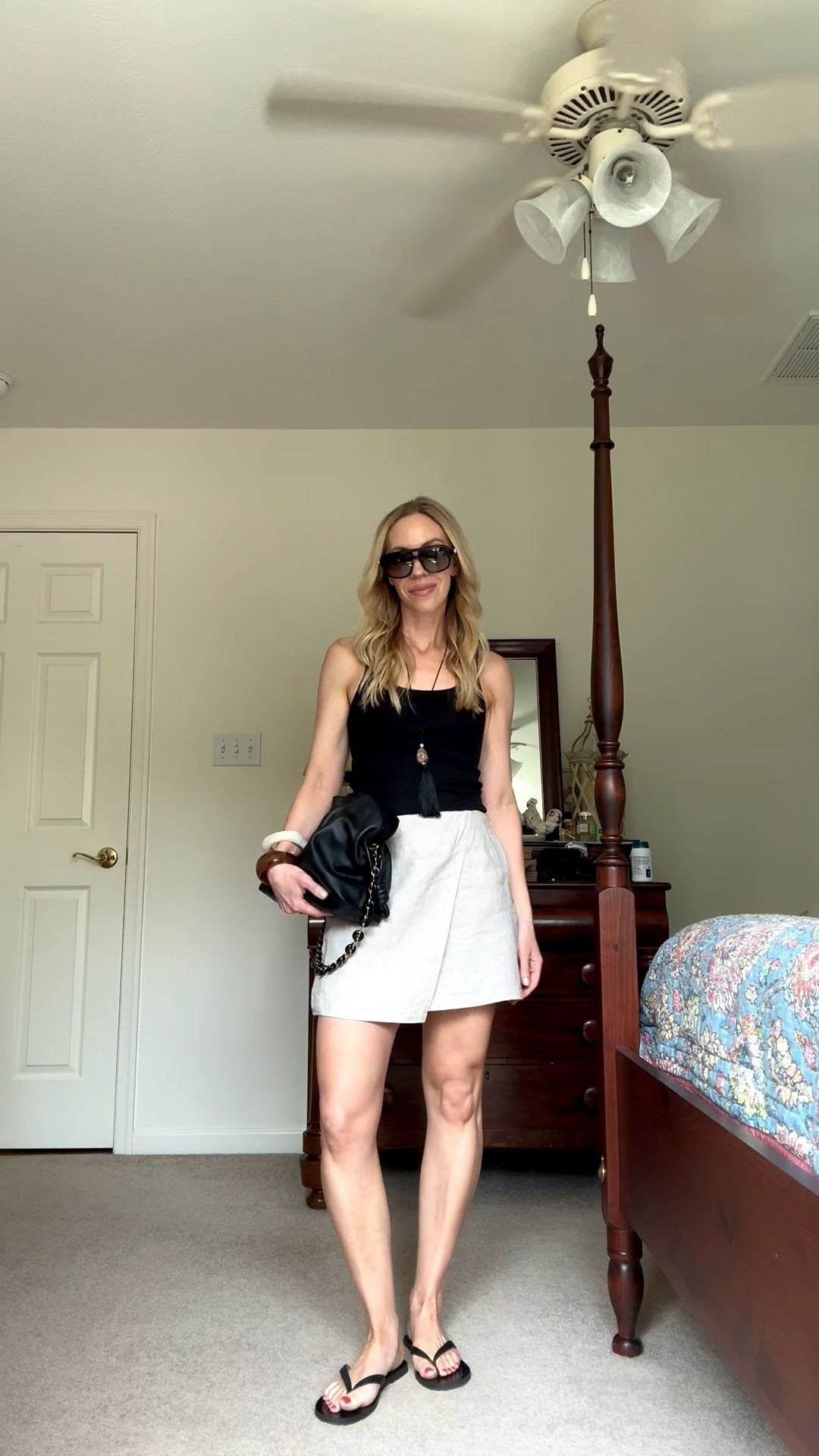 Obsessed with this linen skort and my @Zara tank is under $14

#LTKOver40 #LTKSeasonal #LTKSaleAlert