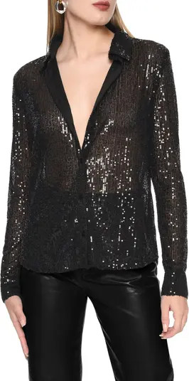 WAYF Sequin Shirt | Nordstrom | Nordstrom