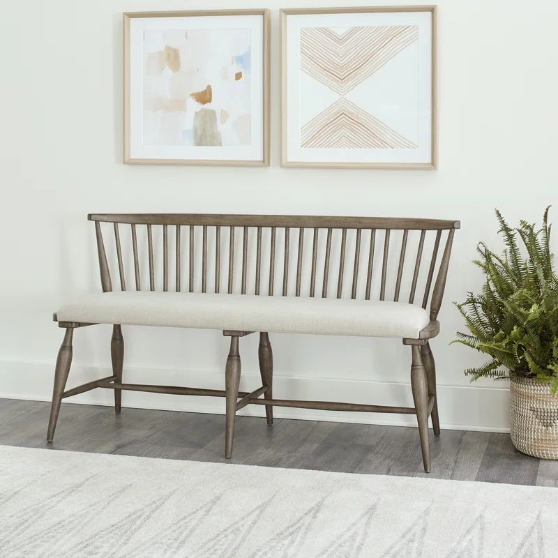Browdy Linen Upholstered Bench | Wayfair North America