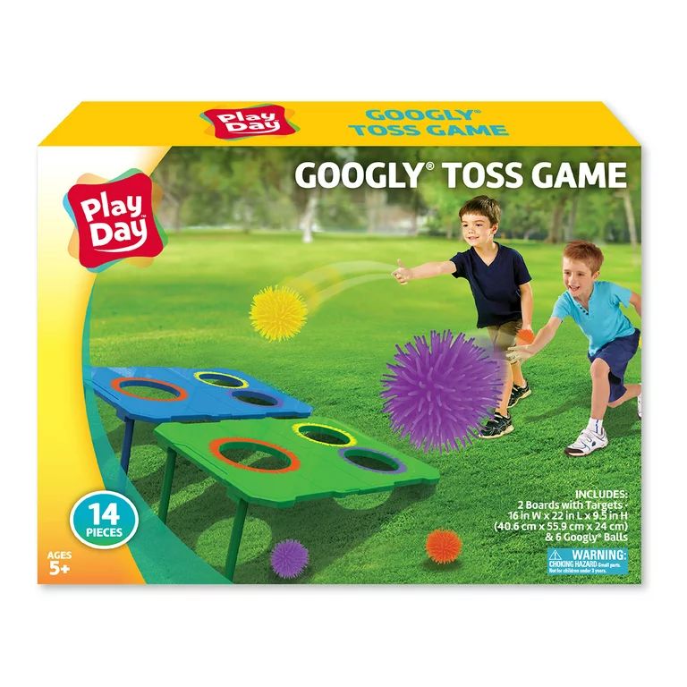 Play Day Googly Toss Game, Plastic, 8 Pieces = 2 Target Boards and 6 Googly Balls | Walmart (US)