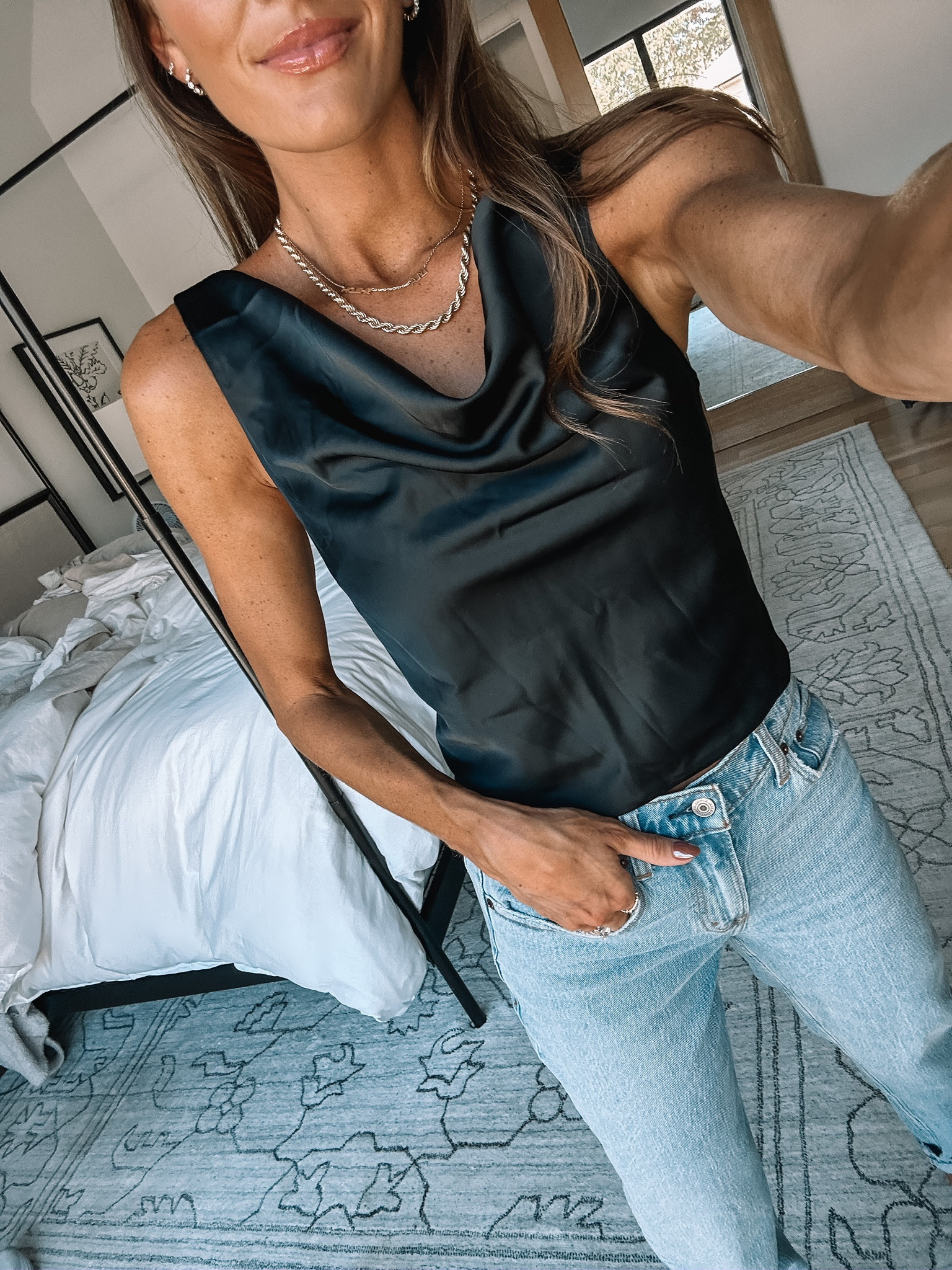 date night outfit from @abercrombie 🖤 shop on the LTK app for 20% off 

#LTKshoecrush #LTKSale #LTKworkwear