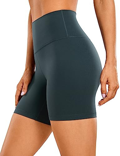 CRZ YOGA ButterLuxe Biker Shorts 6" - High Waisted Workout Running Volleyball Spandex Yoga Womens | Amazon (US)