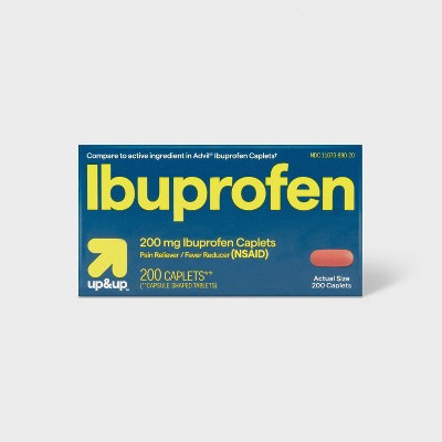 Ibuprofen (NSAID) Pain Reliever & Fever Reducer Caplets - 200ct - up&up™ | Target