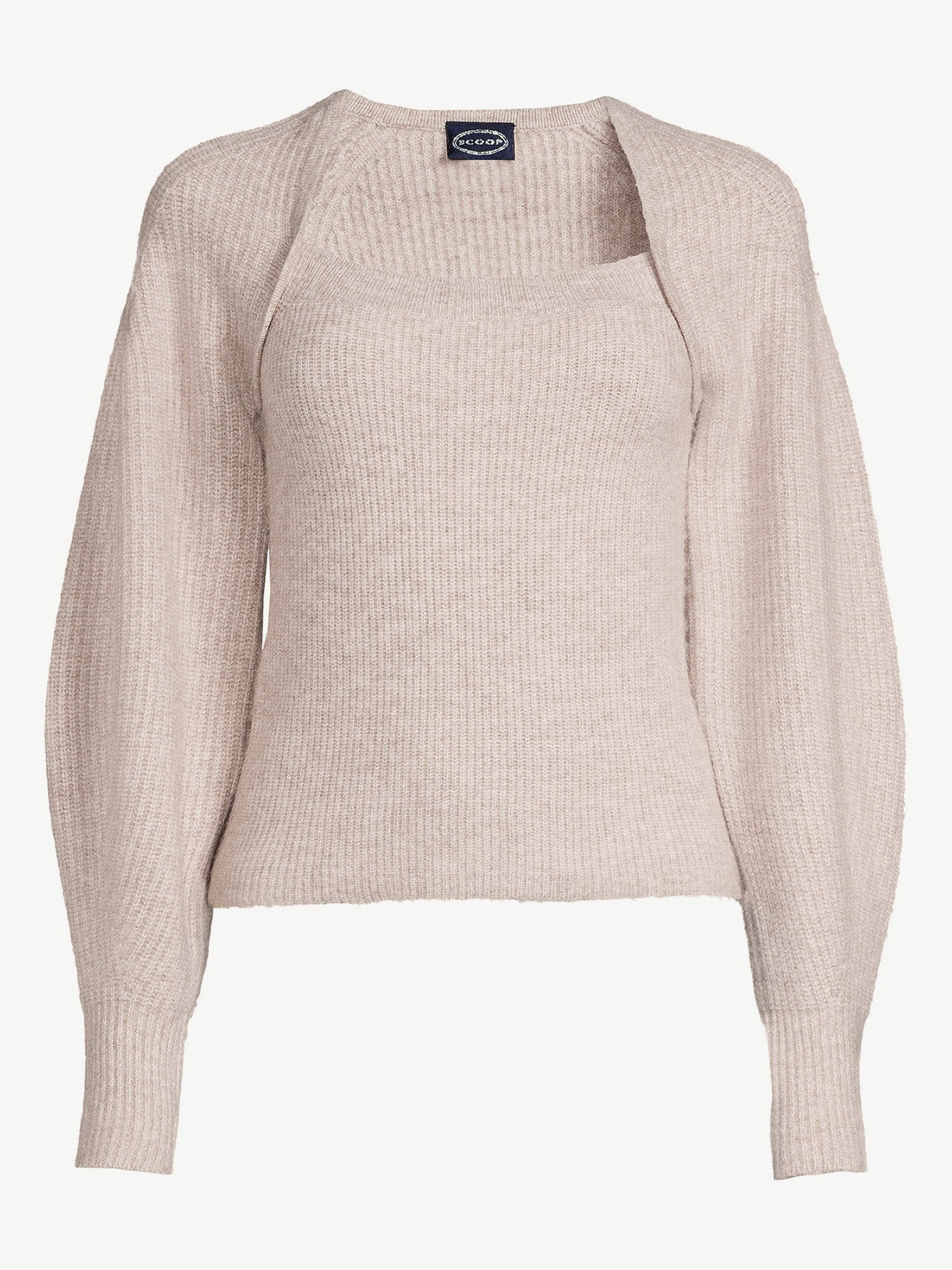 Scoop Women's Square Neck Sweater - Walmart.com | Walmart (US)