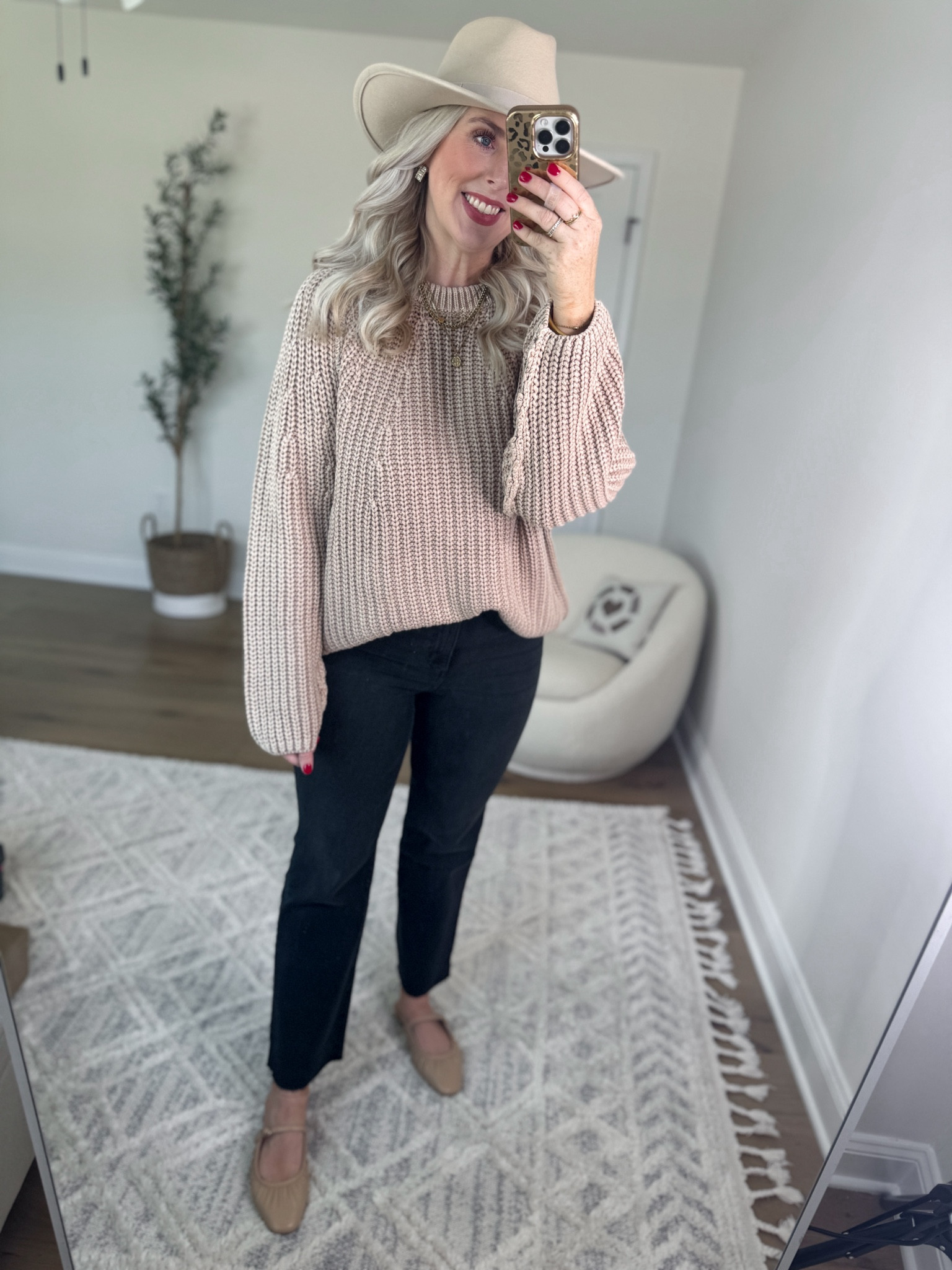 Nordstrom Anniversary Sale try on 
Sweater- medium 
Black jeans- go with smaller size 

#LTKFindsUnder100 #LTKxNSale #LTKSaleAlert