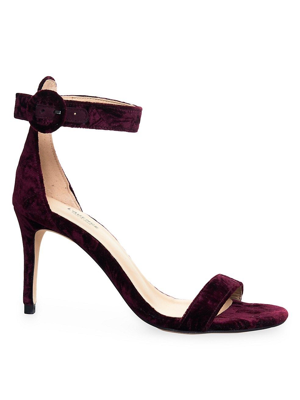 L'AGENCE Gisele Velvet High-Heel Sandals | Saks Fifth Avenue