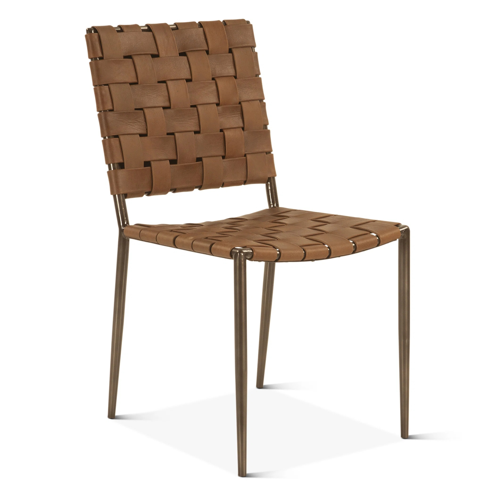 Genuine Leather Parsons Chair Dining Chair | Perigold