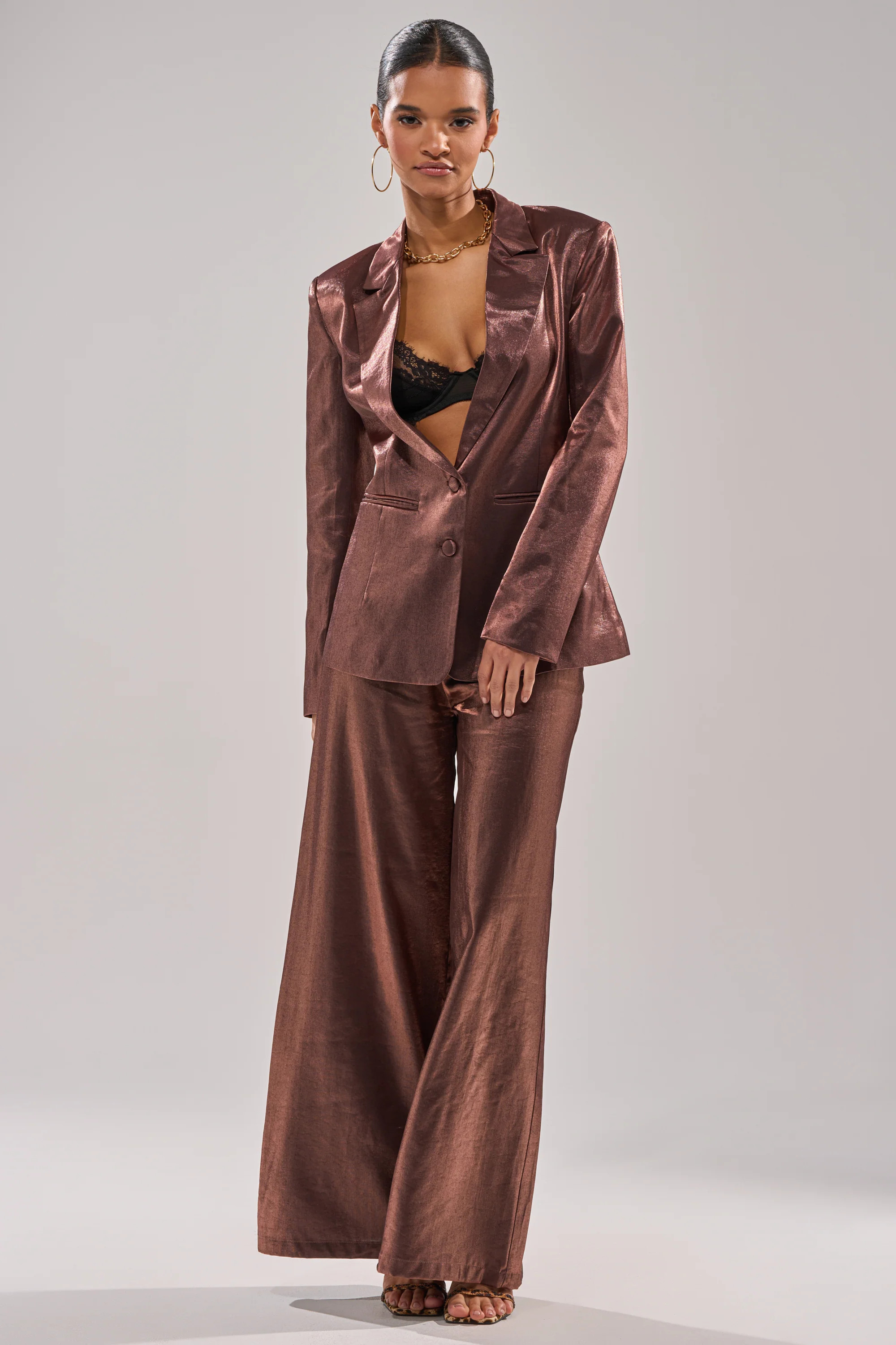 STAY CLOSE IRIDESCENT TROUSER | AKIRA