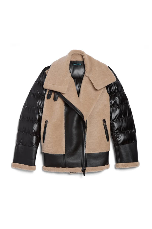 The Sedgwick Jacket Black/Camel | Jocelyn