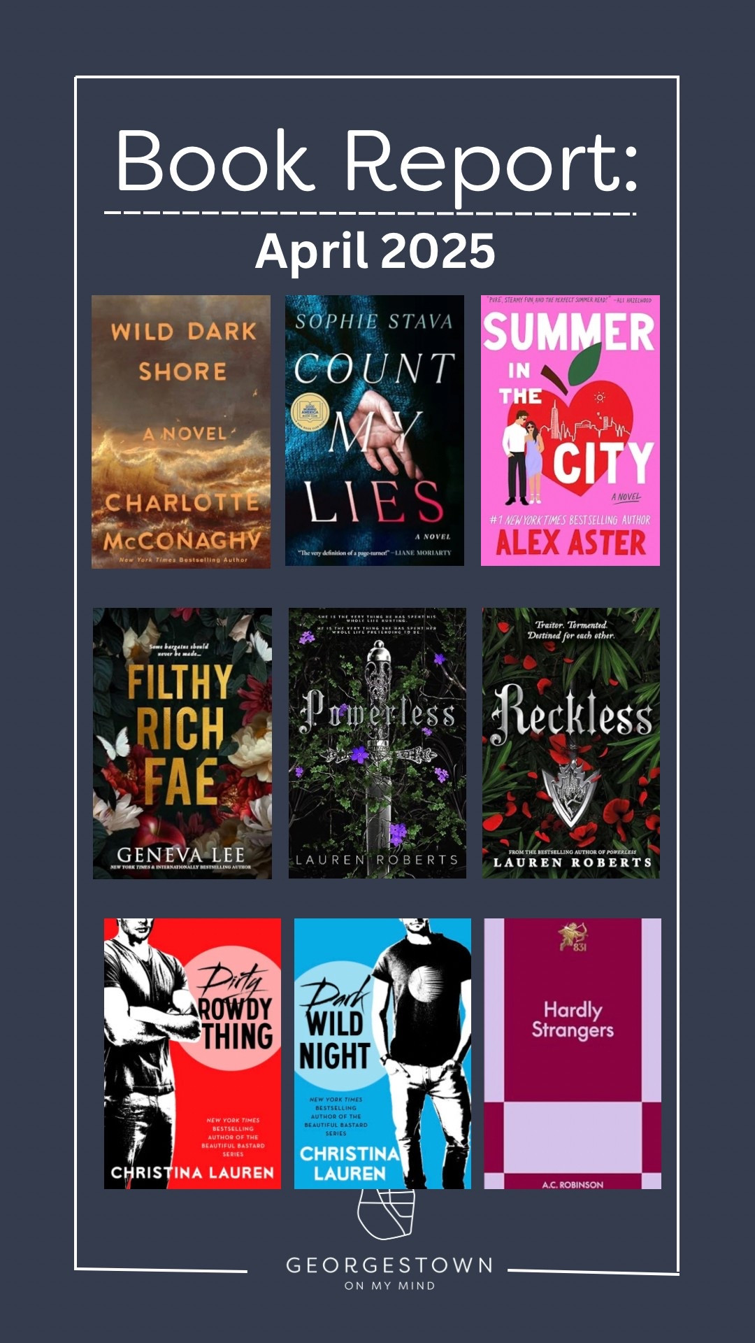 April reading round up 

#LTKspring #LTKtravel #LTKcanada