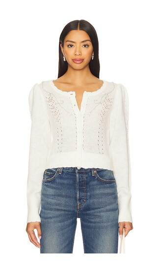 London Cardigan in Cream | Revolve Clothing (Global)