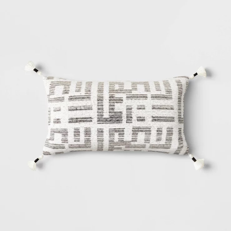 Oversized Modern Geometric Patterned Lumbar Throw Pillow - Threshold™ | Target
