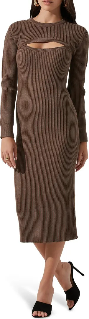 Long Sleeve Cutout Sweater Dress | Nordstrom Rack
