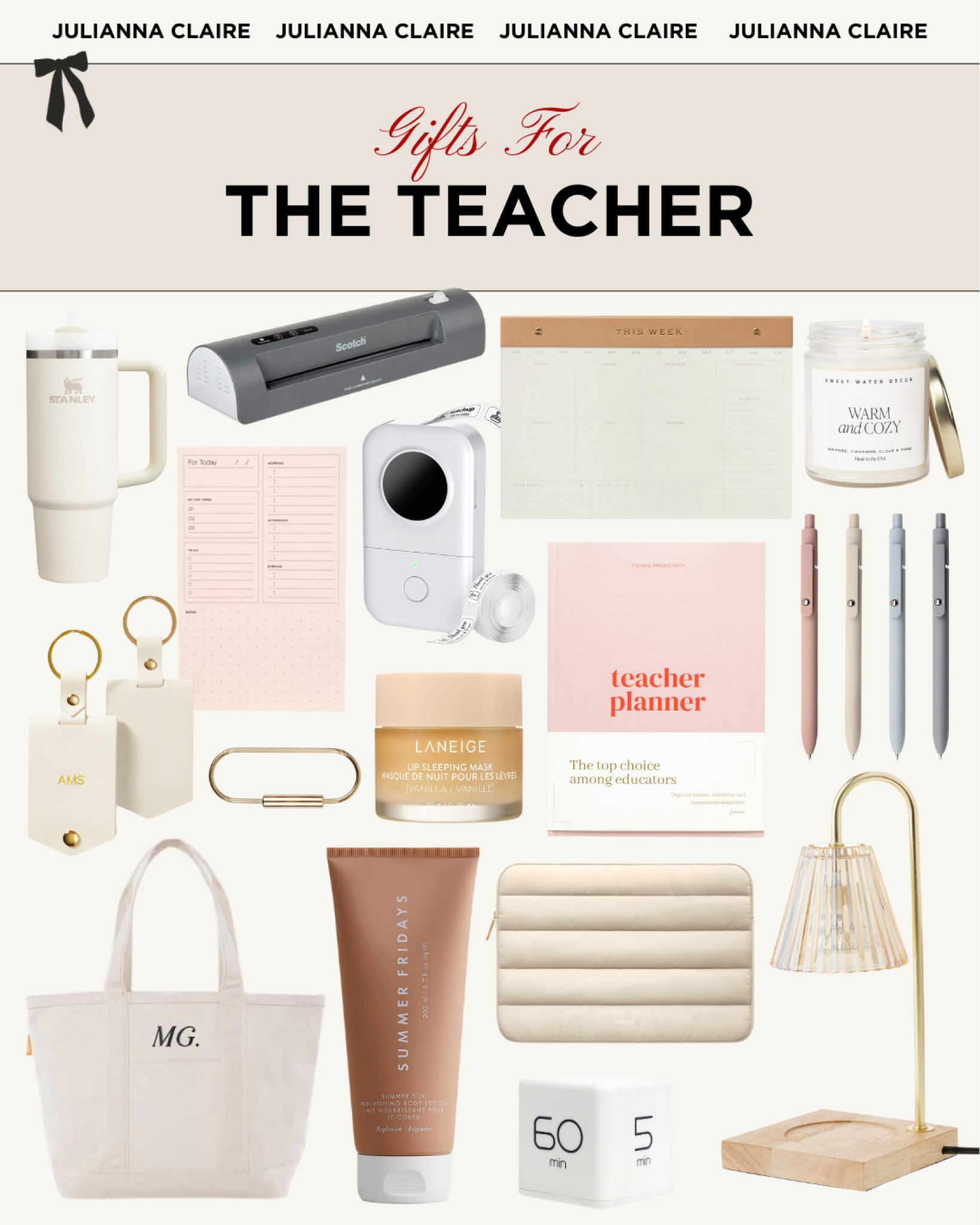 Gift guide for the teacher ✏️

Gift ideas for teachers // Holiday gift guide for the teacher // Christmas gifts ideas for teachers 

#LTKHoliday #LTKGiftGuide #LTKSeasonal