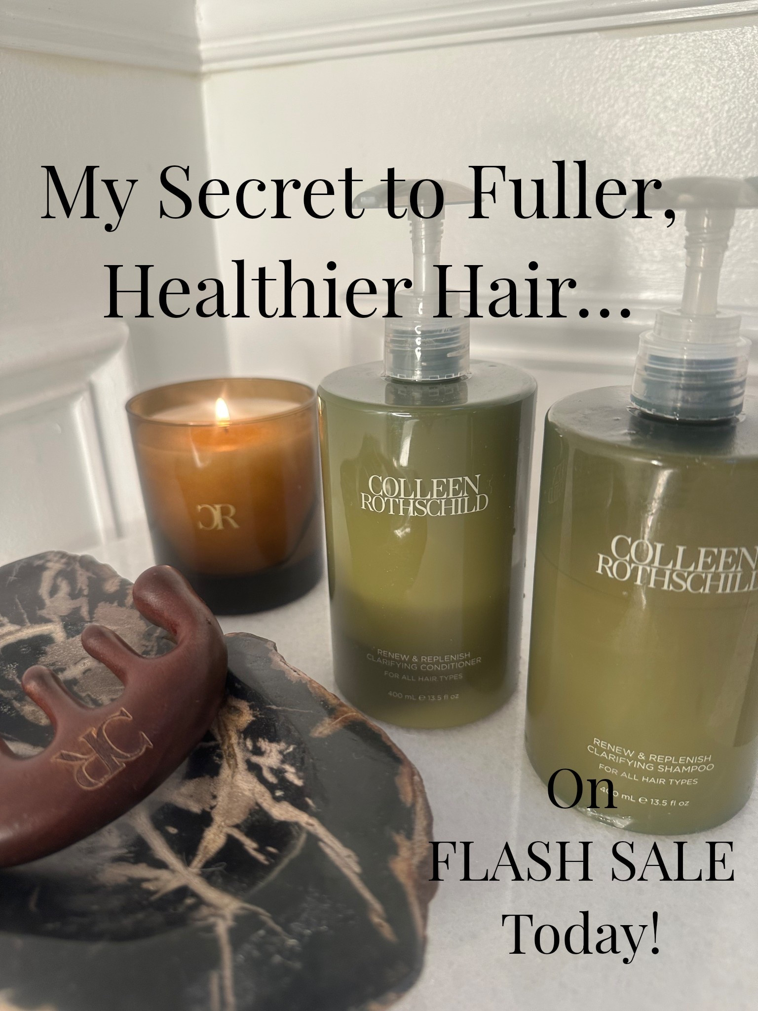 ☘️ FLASH SALE on my secret for fuller, longer, healthier hair (ITS ABOUT THE SCALP.)—  3/17-3/19 save 30% off the Renew & Replenish clarifying line.
By far the BEST clarifying system I’ve ever tried. I use this religiously, once/week to remove buildup at the scalp and follicle to keep my hair growing long, thick, and healthy 👌🏻 
Linking the other CR products I use on my hair (I’ve used this line for years and years and my hair has never been healthier) 
@colleenrothschild 
#CRPartner

#LTKBeauty #LTKSaleAlert