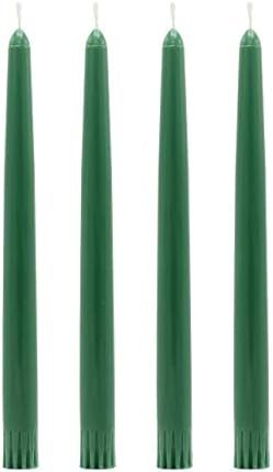 CandleNScent Taper Candles | Tapered Candlesticks - dripless 10 Inch unscented | Holiday Green | ... | Amazon (US)