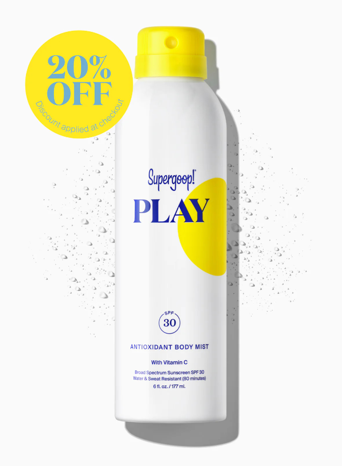 PLAY Antioxidant Body Mist SPF 30 with Vitamin C | Supergoop
