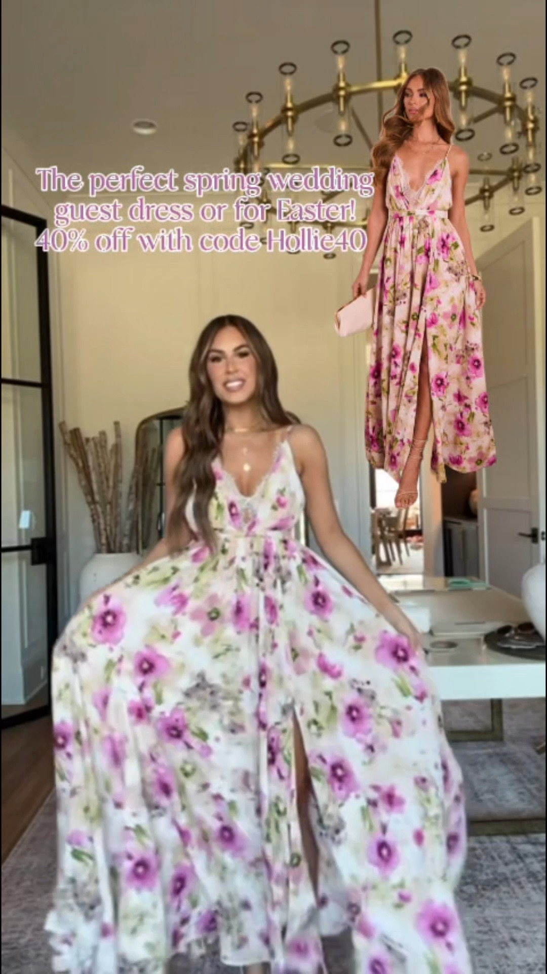 soooo good for spring weddings & Easter! wearing a small 💜 use code hollie40 for 40% off!