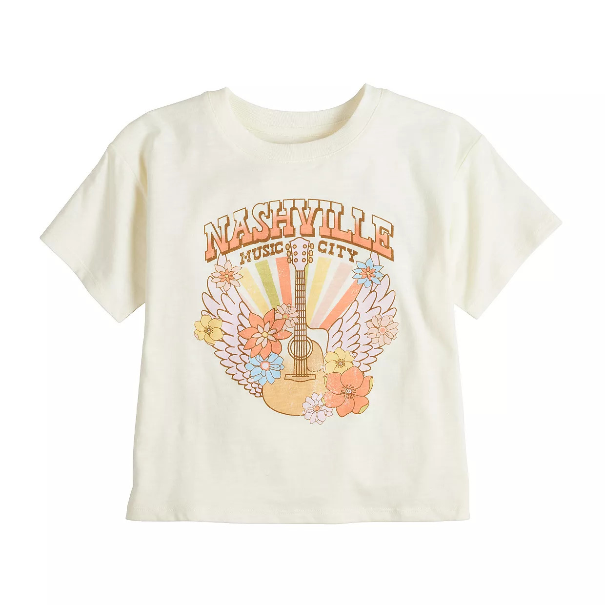 Girls 6-20 SO® Nashville Music City Boxy Tee in Regular & Plus | Kohl's