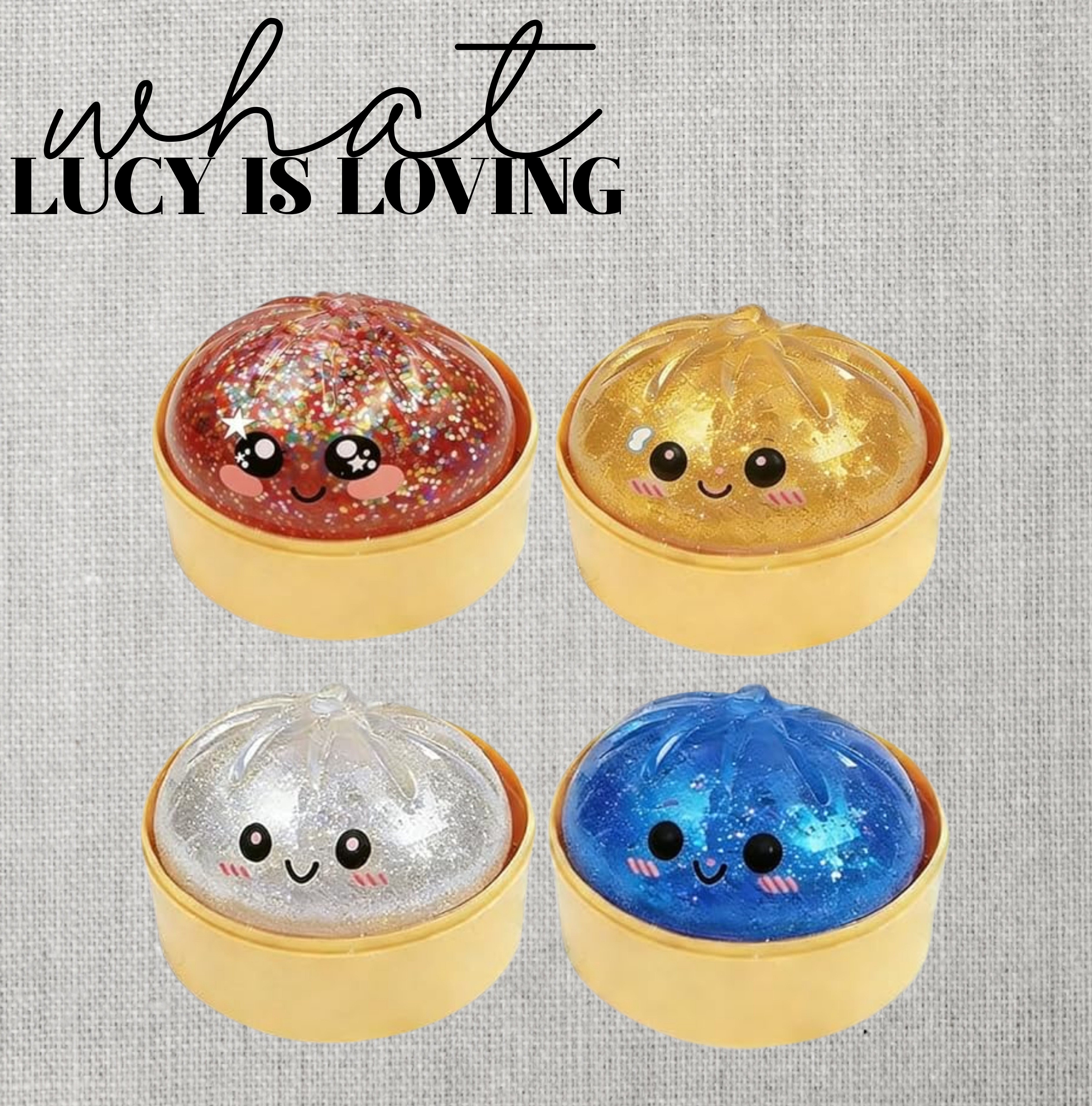 Lucy has been LOVING these dumpling squishes!! If you are looking for Easter basket stuffers, these would be great!! 

 