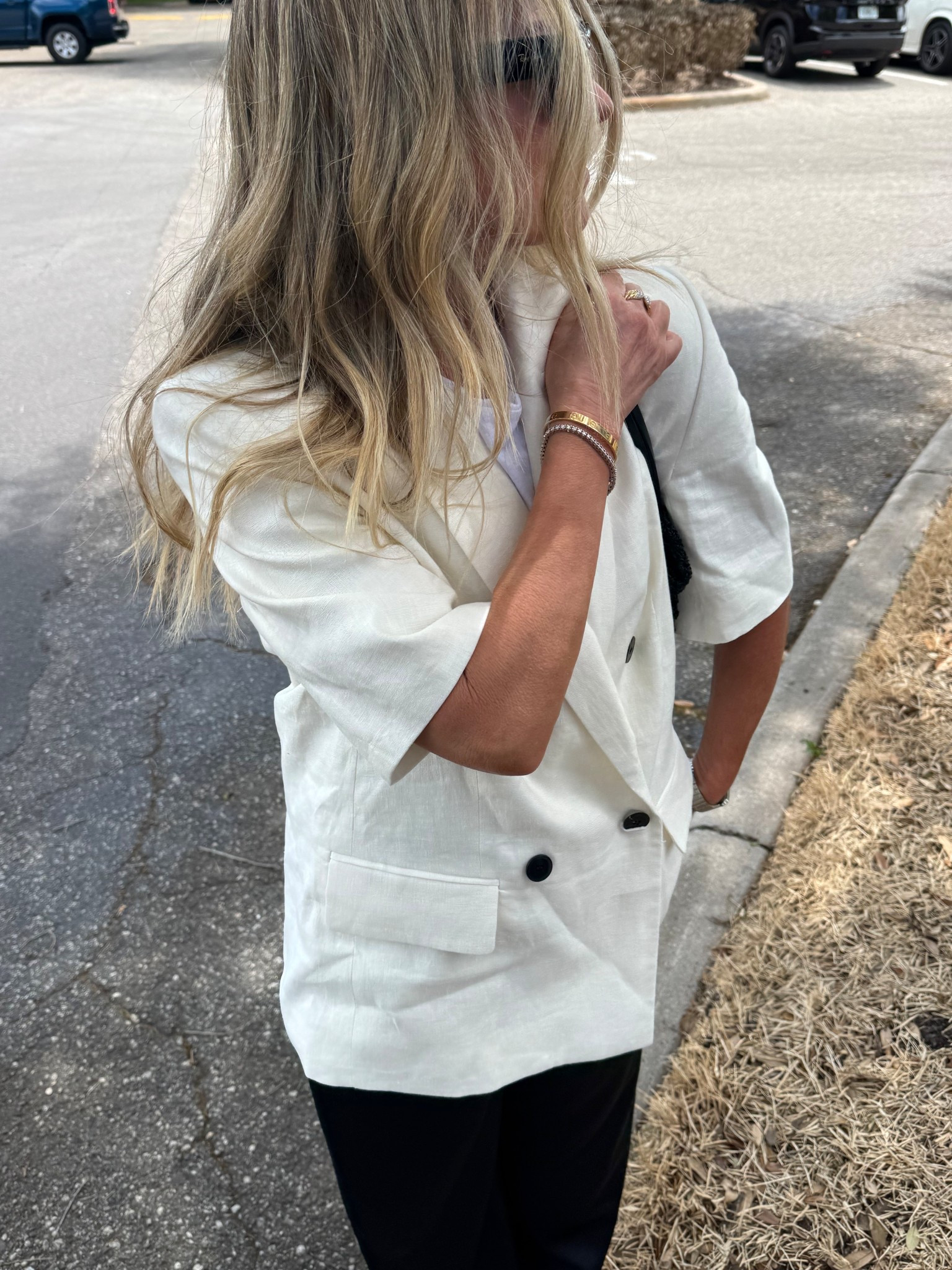 Wearing an XS. Size down. 

#LTKOver40 #LTKPetite #LTKootd