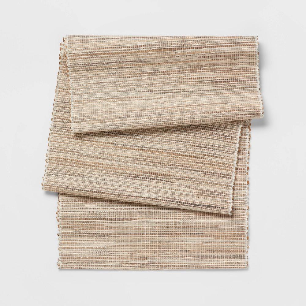 108"" x 14"" Water Hyacinth Natural Shine Table Runner - Threshold | Target