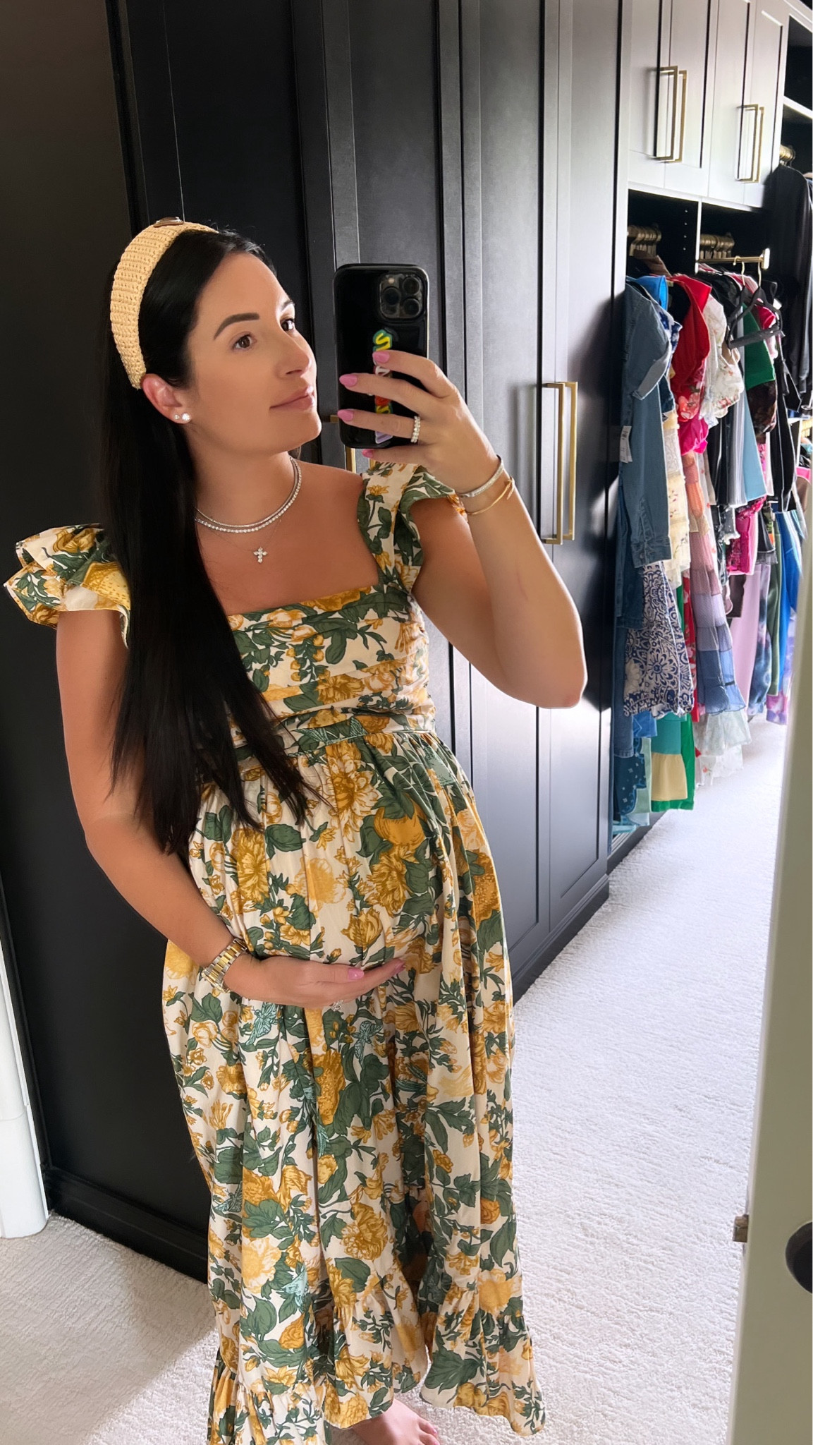 Love this for summer and works great with a bump 🫶🌻 my exact dress is sold out so I linked some other options of the same pattern! 

#LTKSeasonal #LTKBaby #LTKBump