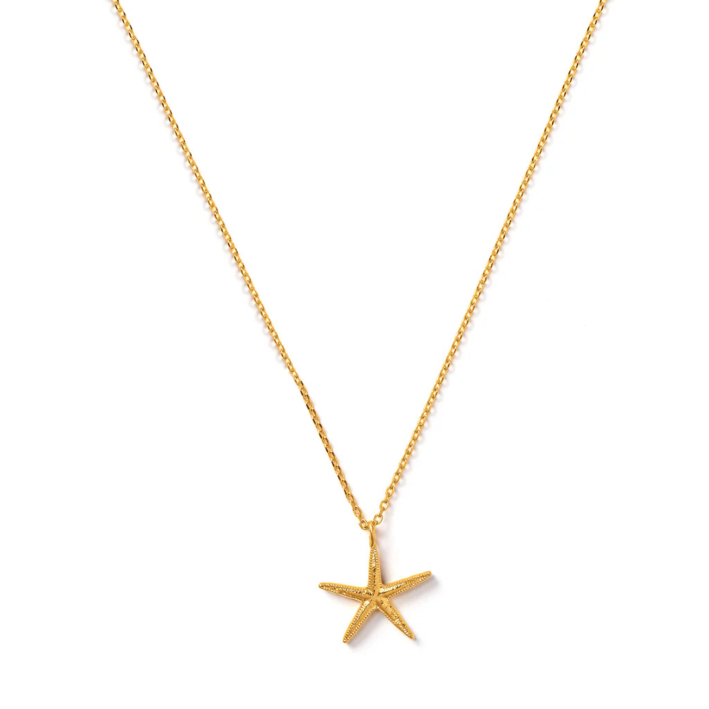 Starfish Charm Necklace - Gold | Orelia